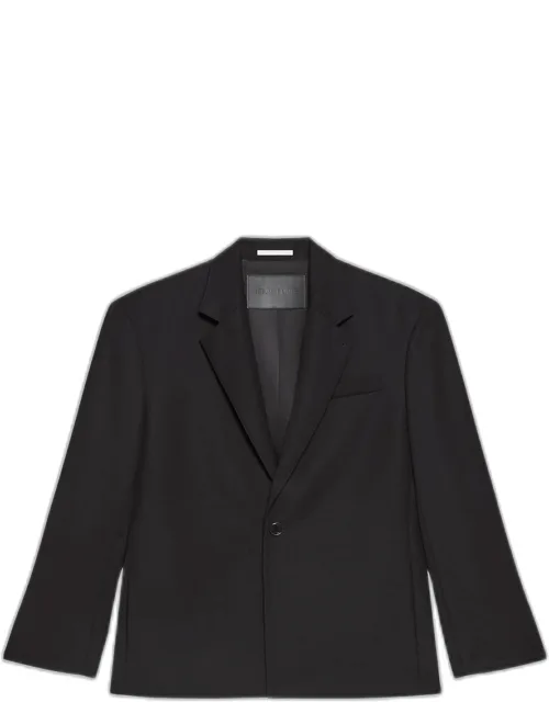 Wool Gabardine Relaxed-fit Blazer