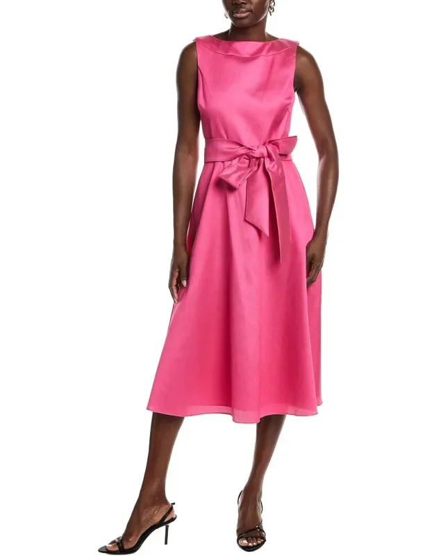Gazar Boatneck Cocktail Dress