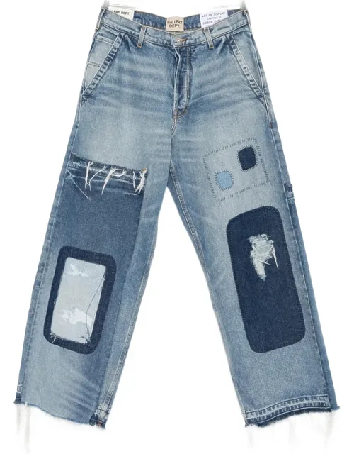 Patchwork Distressed Jeans