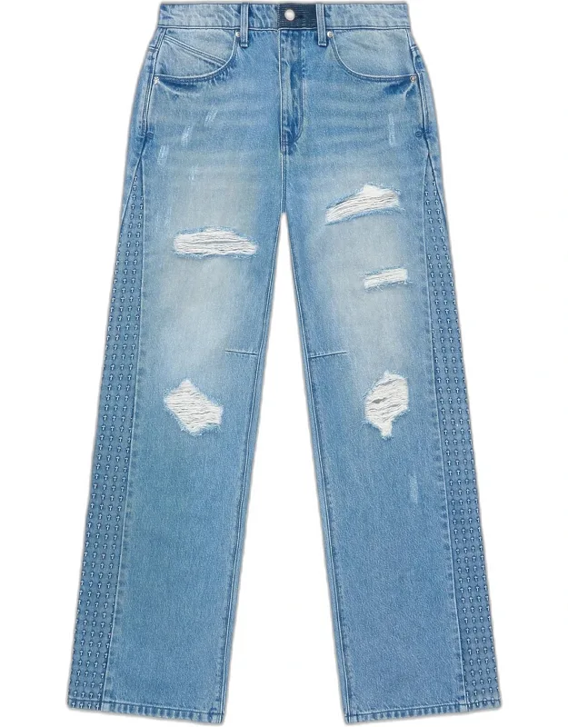 Exodus Zed Distressed Straight-leg Jeans