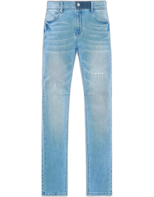 Pintuck Skinny Jeans
