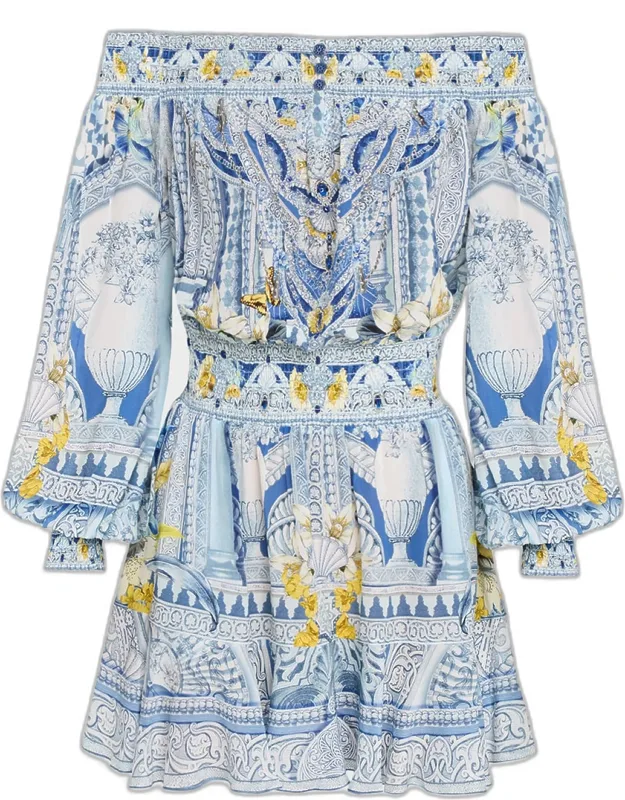 Off-shoulder Mini Dress
