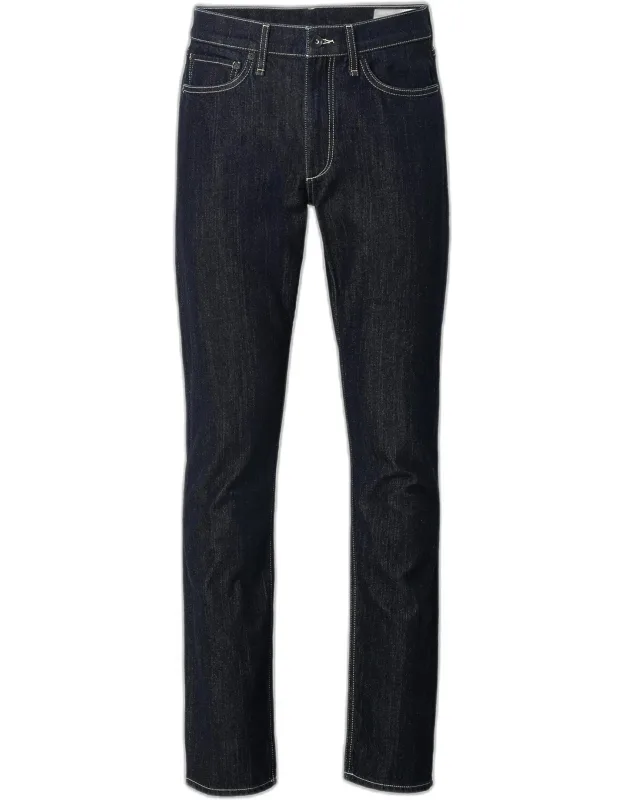 Belmont Contrast-stitch Straight Leg Jeans