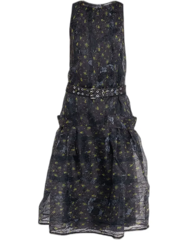 Shibori Organza Dress