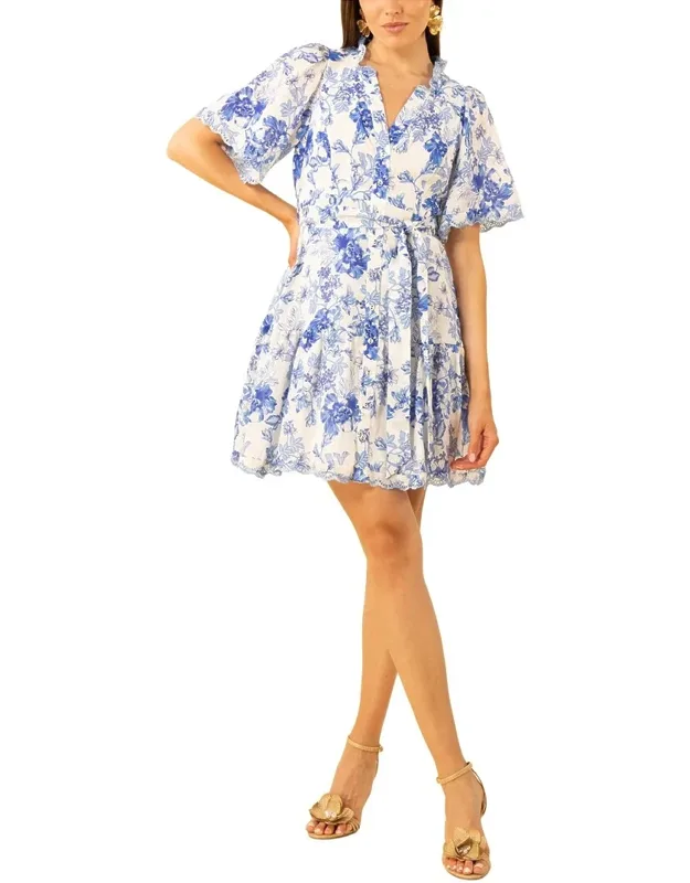 Linen-blend Dress