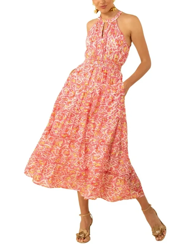 Silk-blend Midi Dress