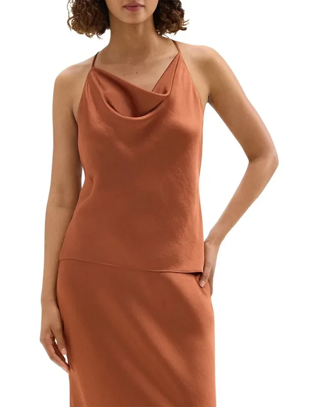 Cowled Halter Dress