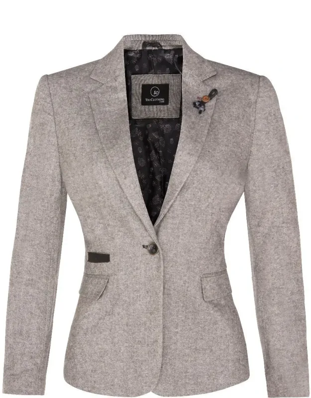 Tweed 1920s Herringbone Blazer