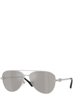 Sunglasses Aviator Full Rim, Gold Frame And Dark Grey Lens