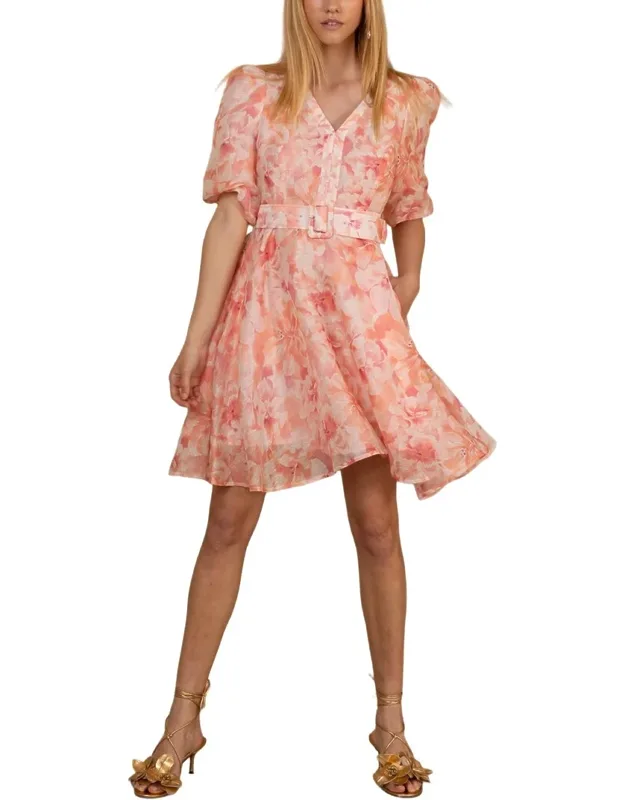 Einsley Silk & Linen-blend Dress