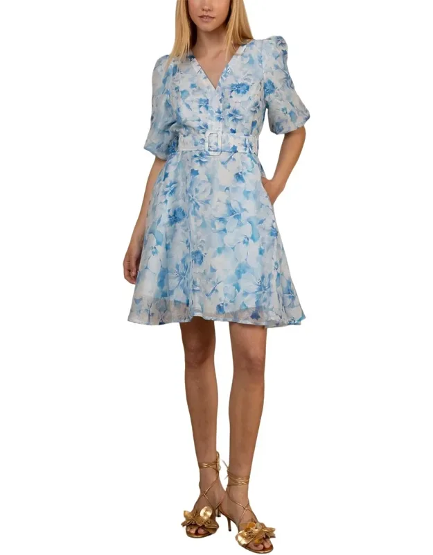 Einsley Silk & Linen-blend Dress