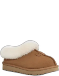 Tazzette Slipper Suede Sheepskin Collar