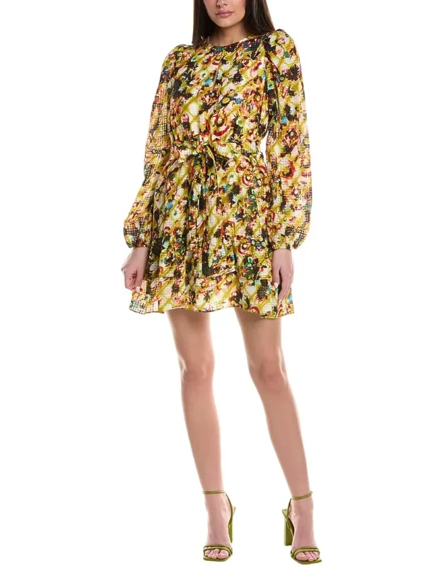Linen-blend Mini Dress