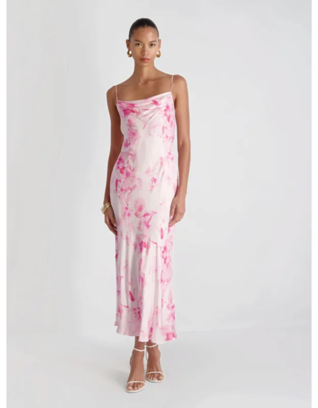 Satin Midi Dress