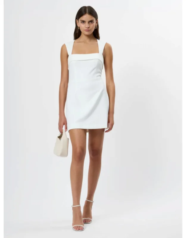 Whisper Foldover Square Neck Mini Dress