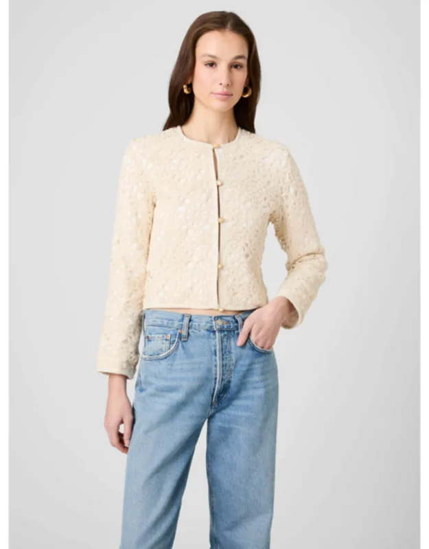 Geo Shell Texture Woven Slim Jacket