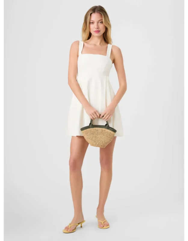 Linen Babydoll Mini Dress