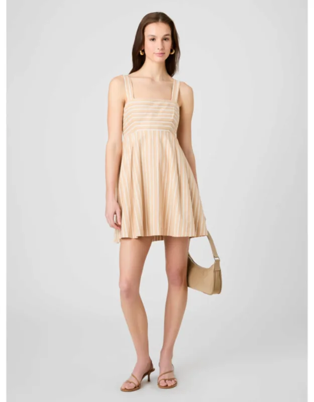 Linen Babydoll Mini Dress