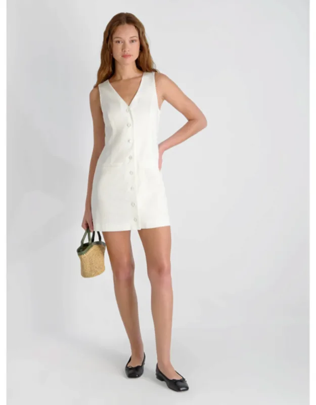 Linen Sleeveless A-line Dress