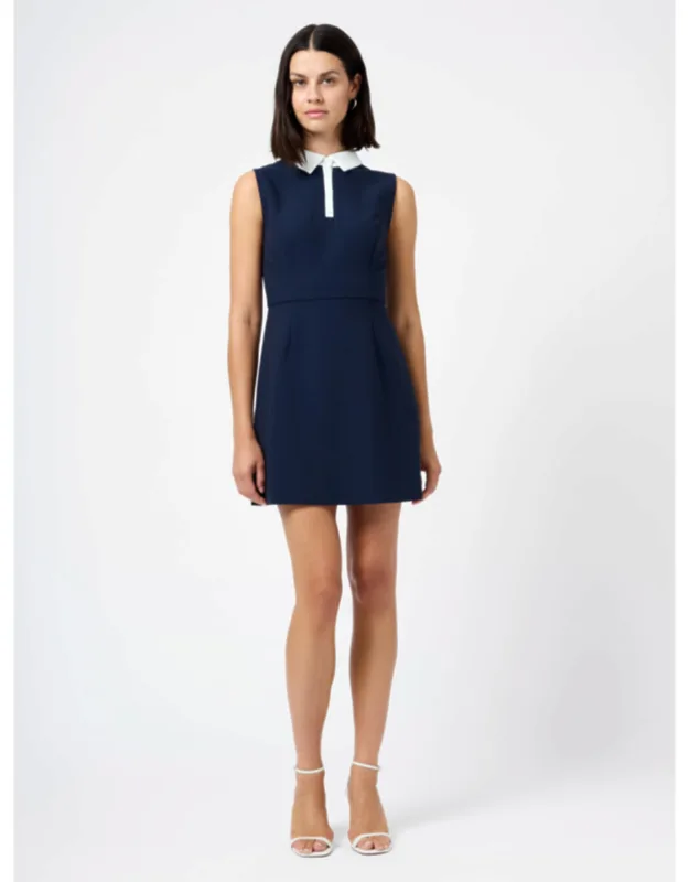 Twill Sleeveless Mini Dress