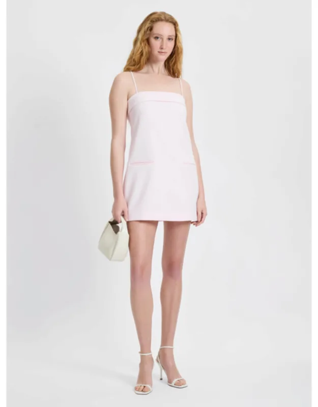 Twill Foldover Strappy Dress