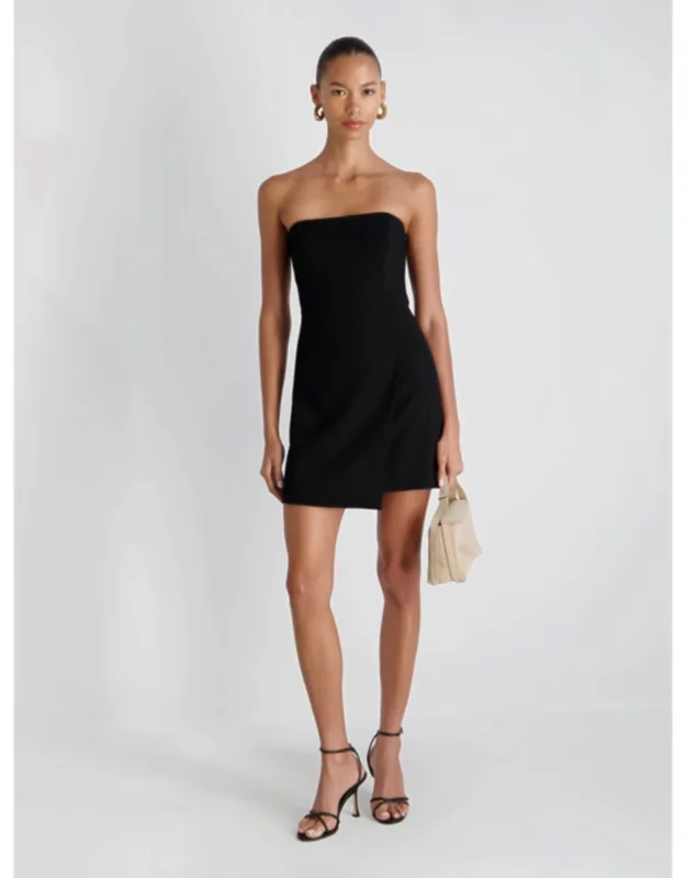 Whisper Strapless Slit Mini Dress