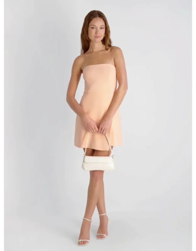 Whisper Strapless Slit Mini Dress
