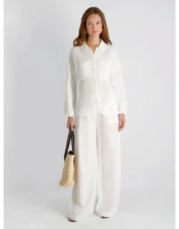 Linen Wide Leg Pants