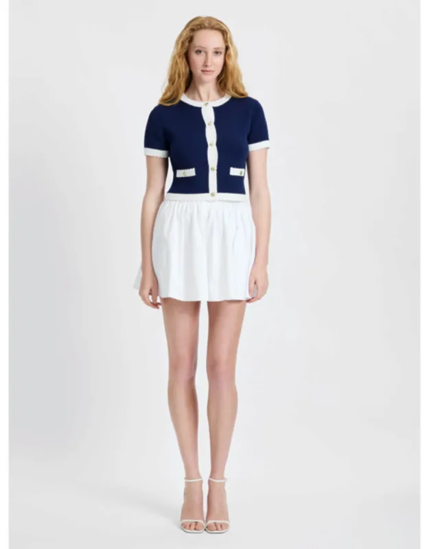 Rib Knit Short Sleeve Top