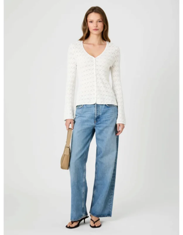 Heartleaf Crochet Long Sleeve Top