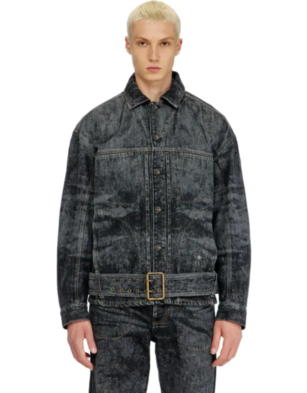 Biker-inspired Denim Jacket