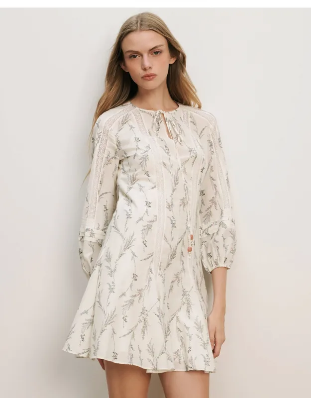 Ollian Floral Mini Dress