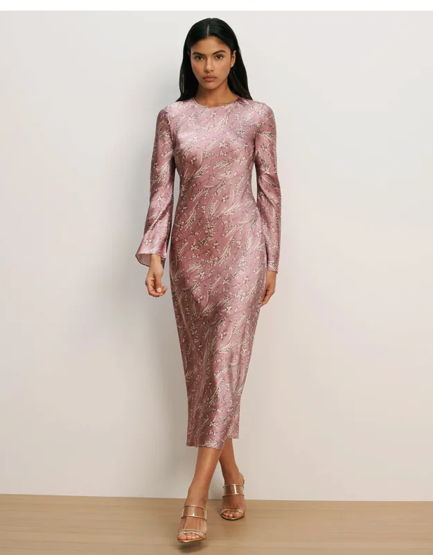 Gemma Silk-blend Midi Dress