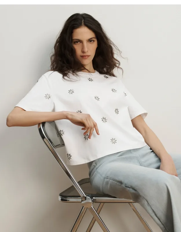 Embellished T-shirt