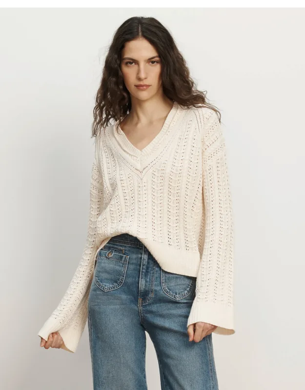 Deveraux Pointelle Sweater