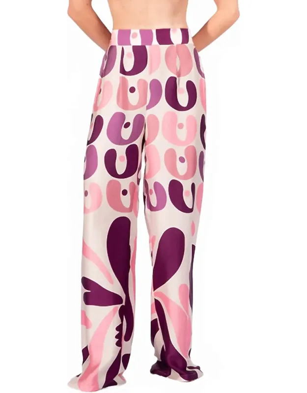 Bold Floral Wide Leg Pants