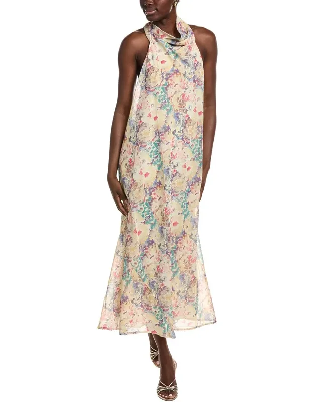 Mini Dress - Yellow Multicolor, 34in From Shoulder To Hem