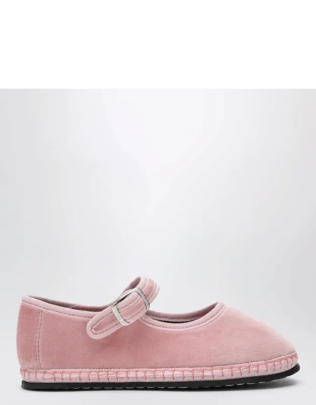 Velvet Mary Jane Shoes