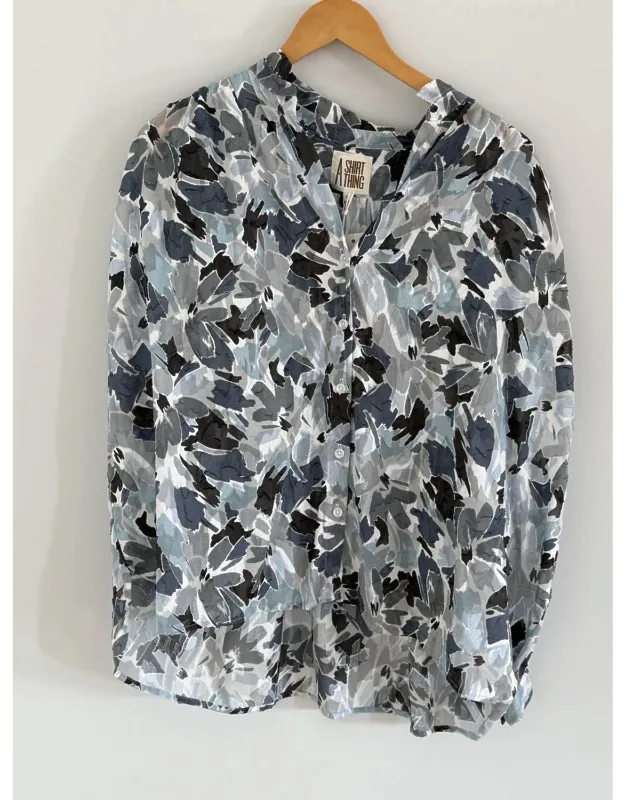 Floral Jacquard Blouse