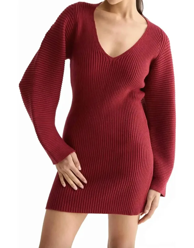 Alondra Dolman Sleeve Mini Dress