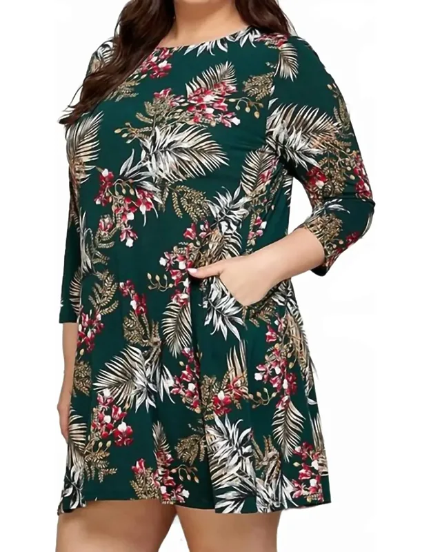 Perfect Holiday Floral Mini Dress