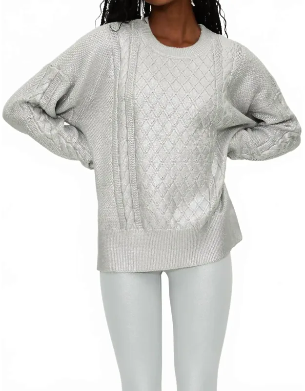 Callie Sweater - Oversized Fit, Textured Pattern