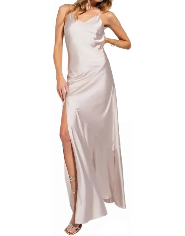 V Neck Spaghetti Strap Maxi Dress