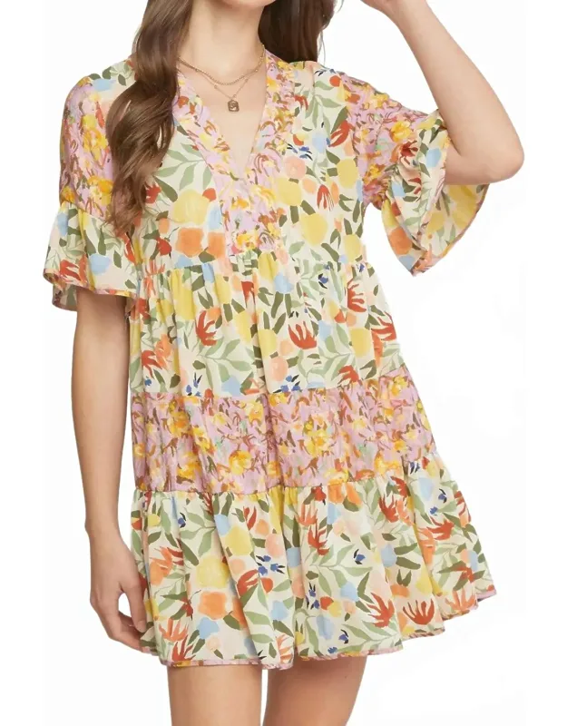 Floral Ruffle Dress