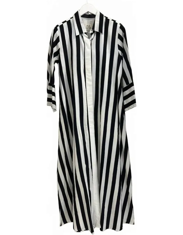 Beach Stripe Cabana Caftan Dress