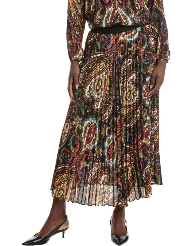 Pleated Maxi Skirt