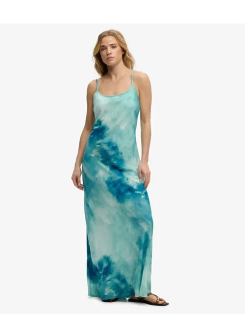 Printed Maxi Slip Dress