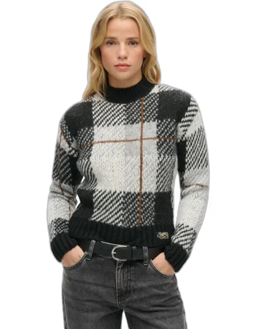 Boxy Pattern Knit Jumper