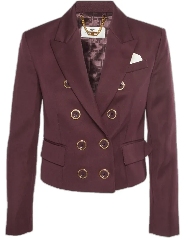 Wool Blend Double-breasted Blazer
