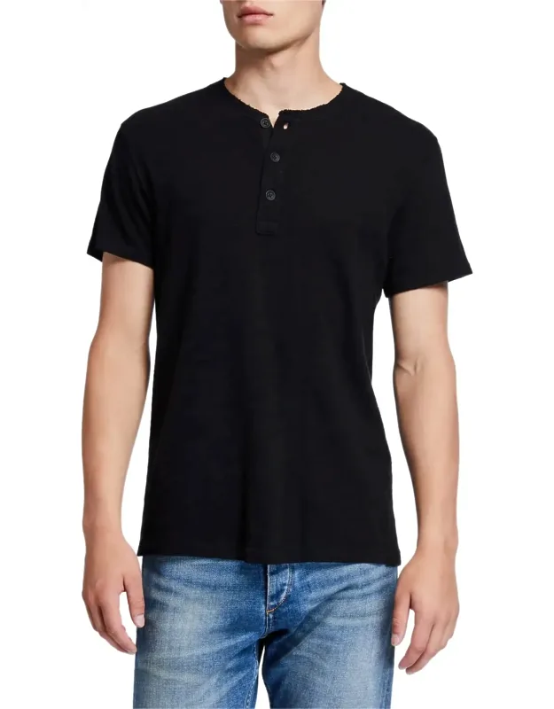 Classic Short-sleeve Henley Shirt